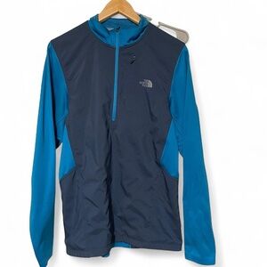 The North Face Men's Navy and Teal Performance Jacket